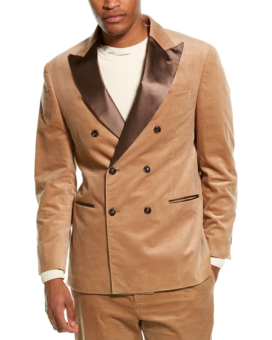 Brunello Cucinelli 2pc Corduroy Tuxedo Suit