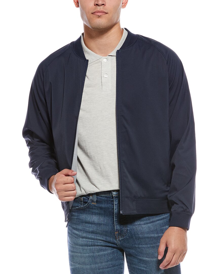Tommy Bahama Island Driver Reversible Bomber Jacket In Blue