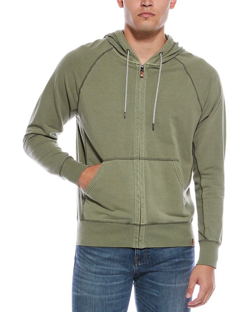 Tommy Bahama Ben & Terry Cotton Zip-up Hoodie In Gray