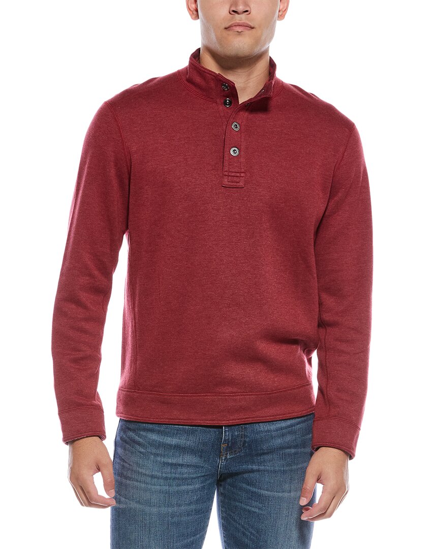 Tommy Bahama New Flip Coast Snap Mock Neck Pullover In Red