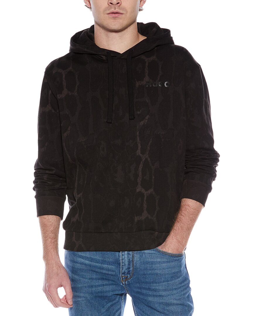 Hugo Boss Daglion Hoodie In Black