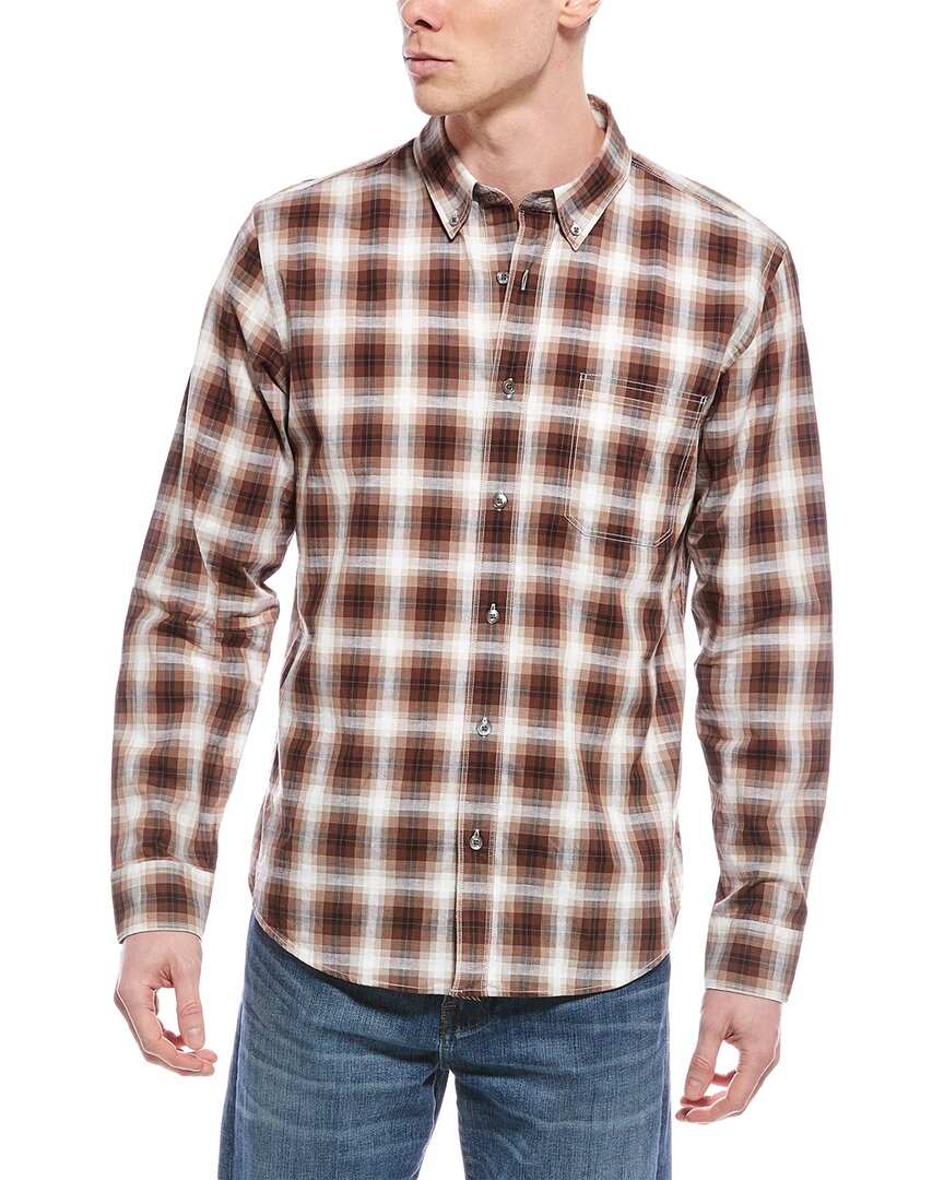 Billy Reid Tuscumbia Linen-blend Shirt In Grey