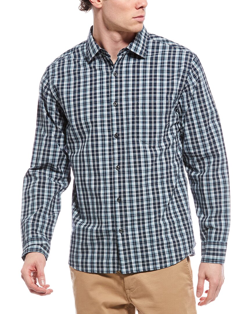 Billy Reid Pickwick Plaid Button-up Oxford Shirt In Blue