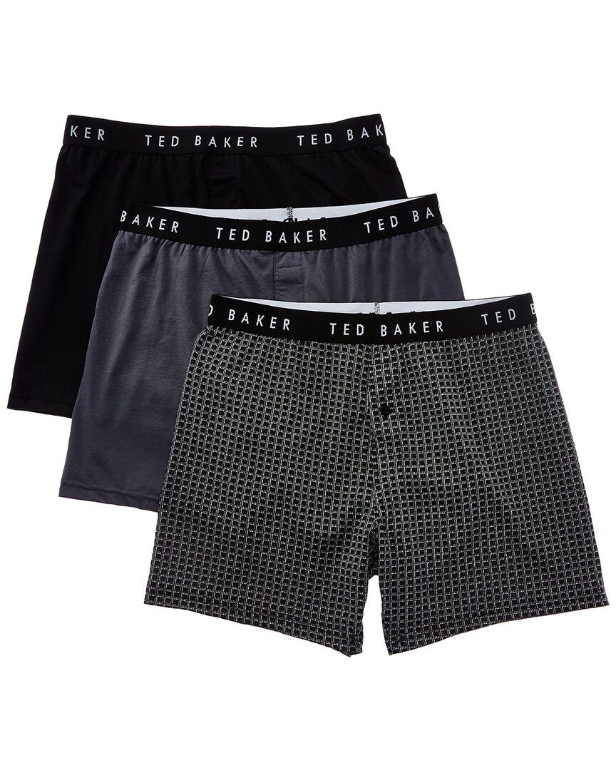 Ted Baker 3pk Boxer In Multi