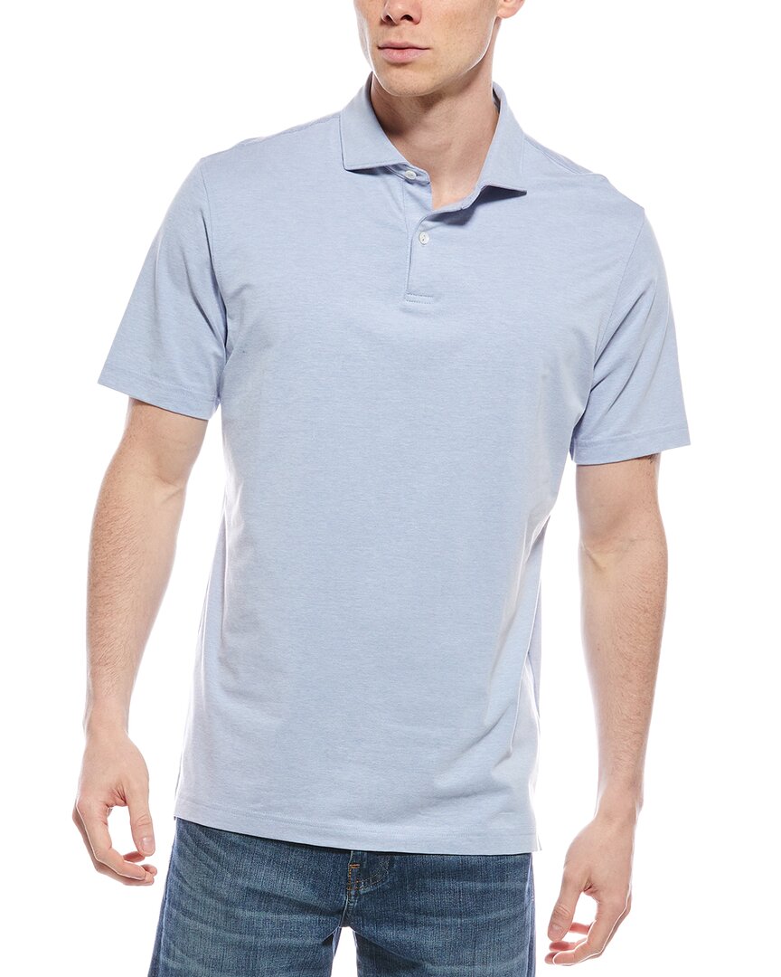 Peter Millar Albatross Piqué Polo Shirt In Blue
