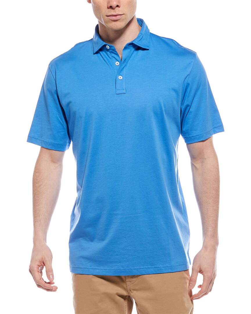 Peter Millar Crown Comfort Polo Shirt In Blue