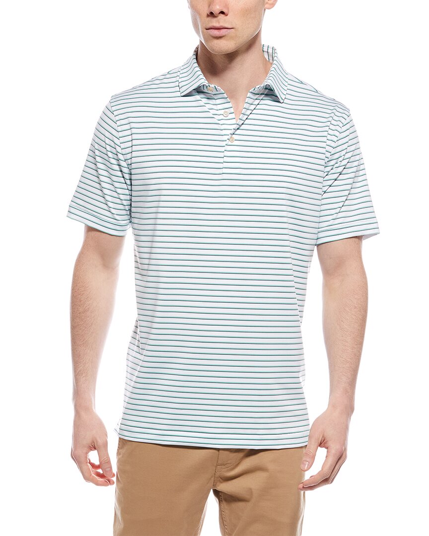 Peter Millar Dunnes Performance Jersey Polo In White