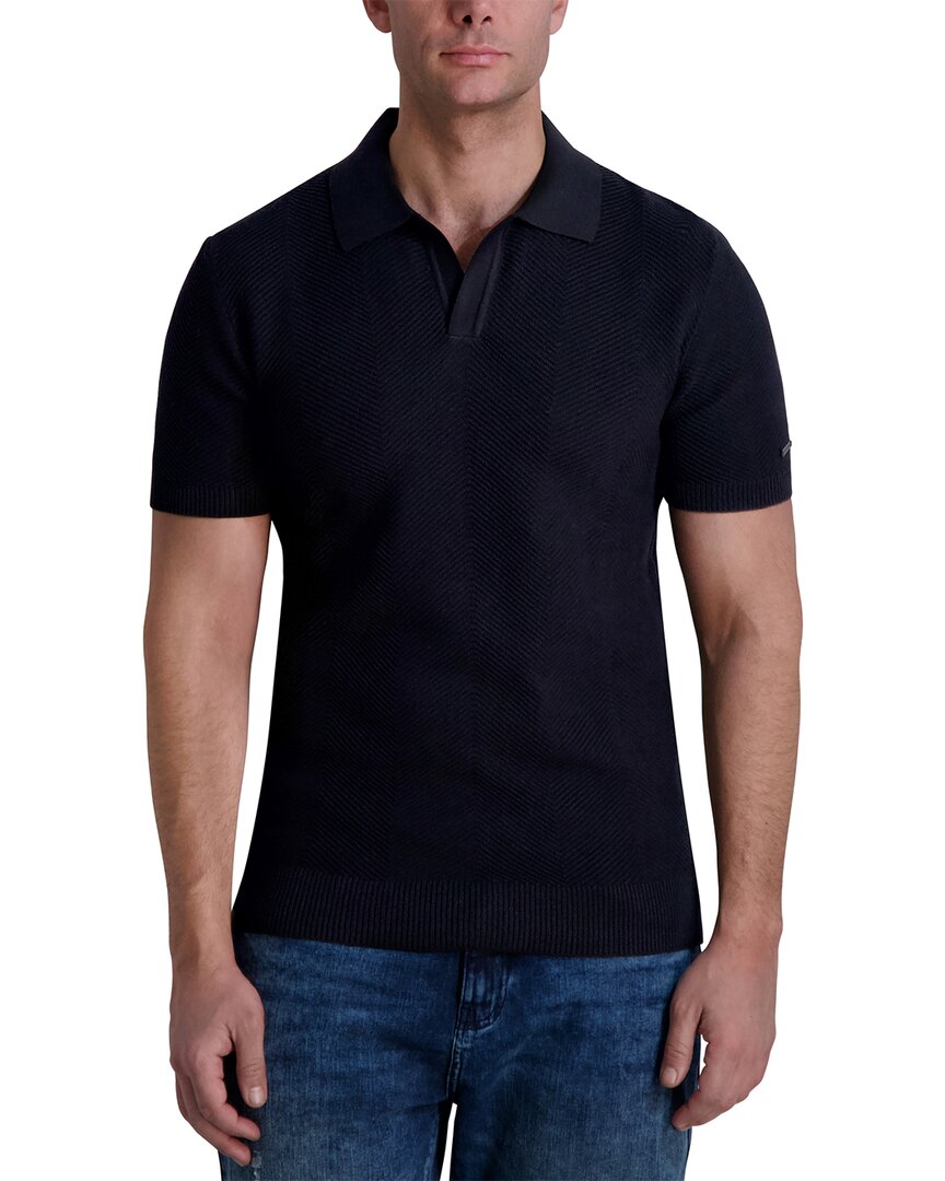 Karl Lagerfeld Textured Johnny Collar Shirt
