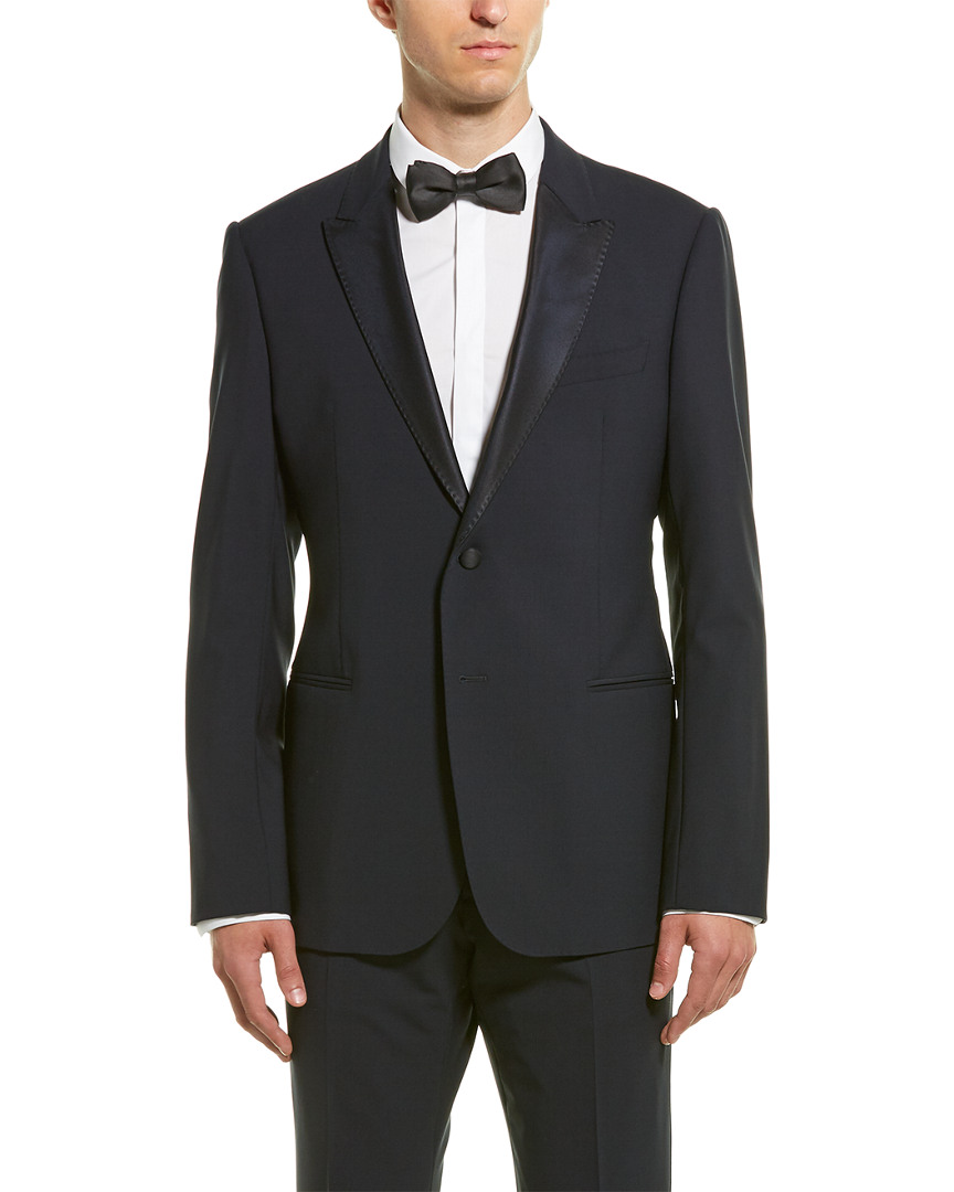 Armani Collezioni 2Pc Tuxedo M Line Wool-Blend Suit With Flat Front ...