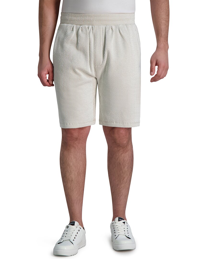 Karl Lagerfeld Paris Seersucker Pull-on Shorts