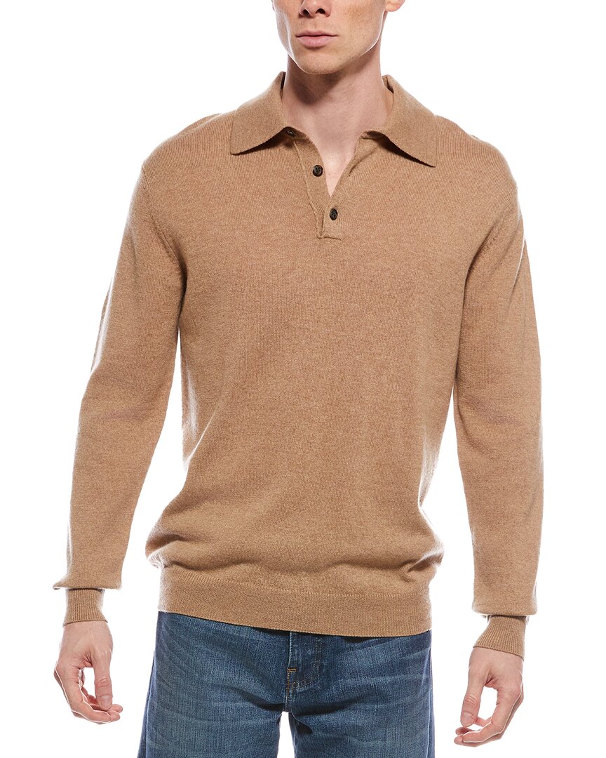 Forte Cashmere Polo Cashmere Sweater In Orange