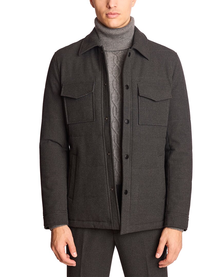 Paisley & Gray Quincy Quilted Jacket In Animal Print