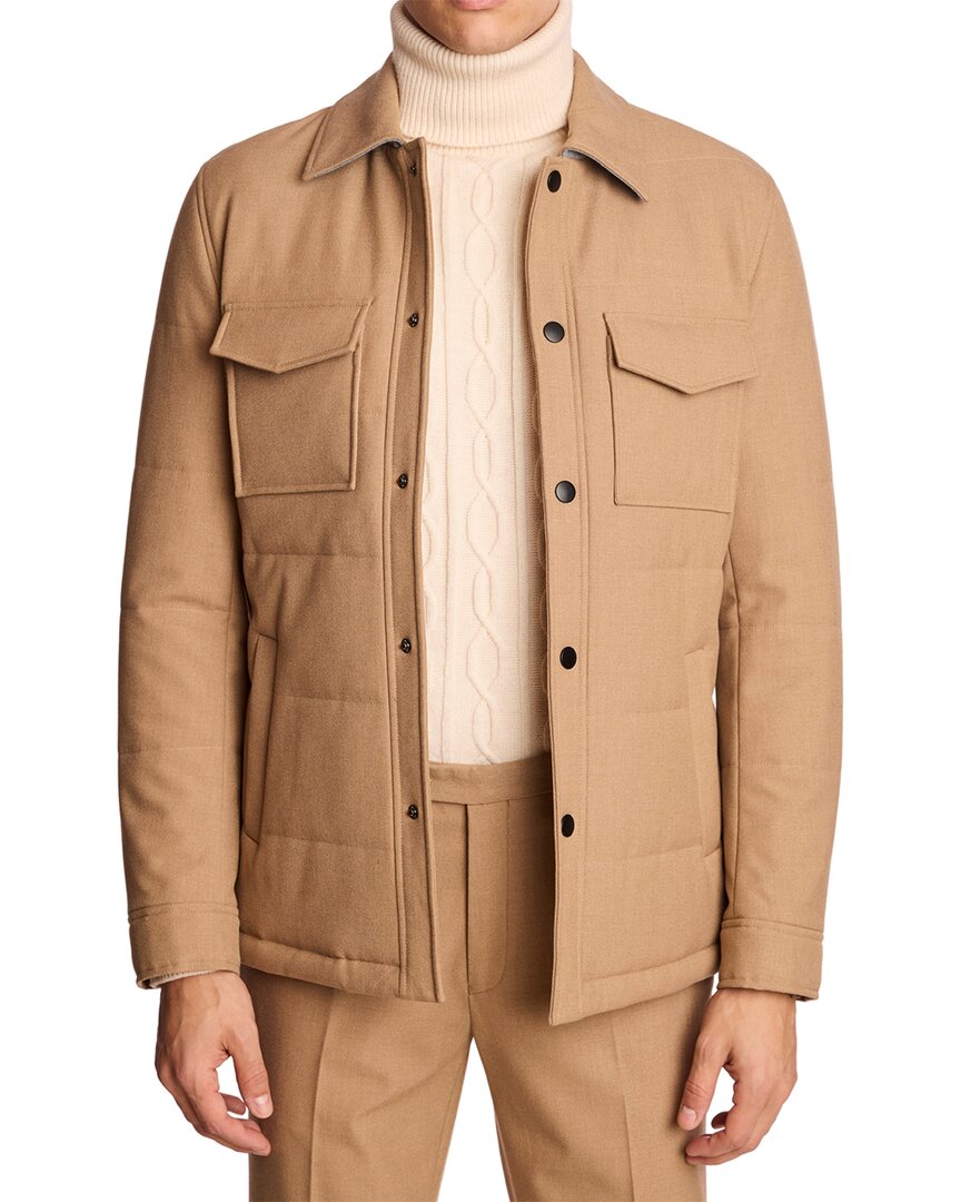 Paisley & Gray Quincy Quilted Jacket In Brown