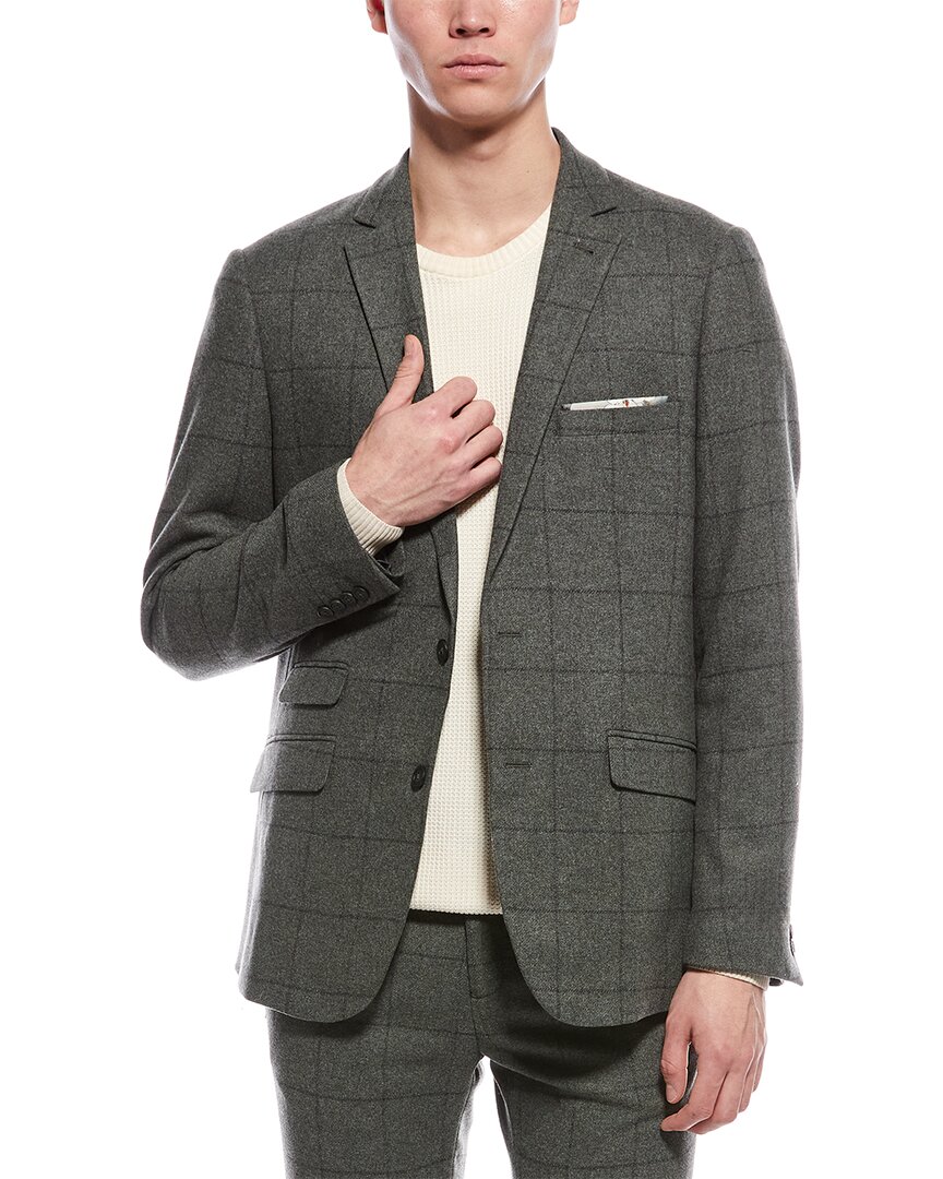 Paisley & Gray Dover Wool-blend Jacket In Green
