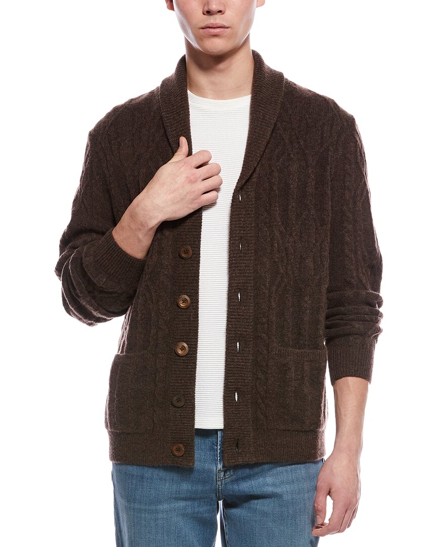 Paisley & Gray Wool-blend Cardigan In Brown