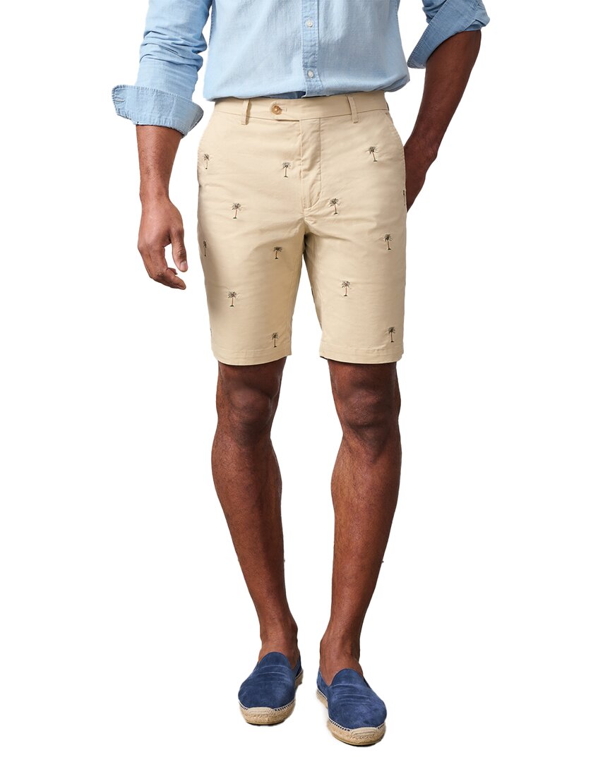 J.mclaughlin Palm Tree Oliver Embroidered Short