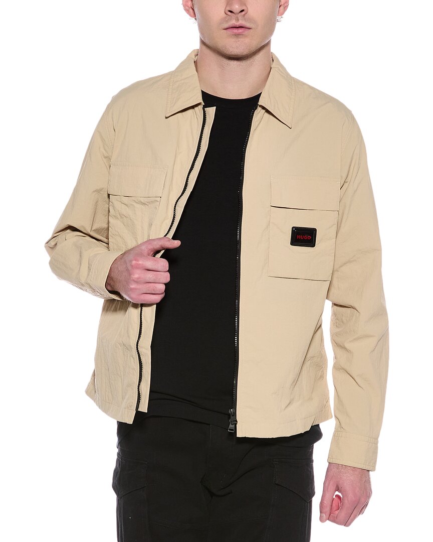 Shop Hugo Boss Hugo  Jacket In Beige