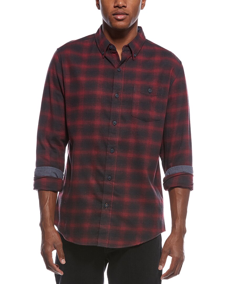 Weatherproof Vintage Flannel Shirt In Burgundy