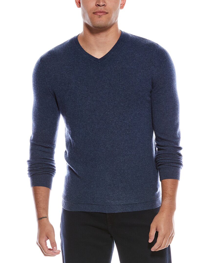 Autumn Cashmere Double V-neck Cashmere Sweater In Blue