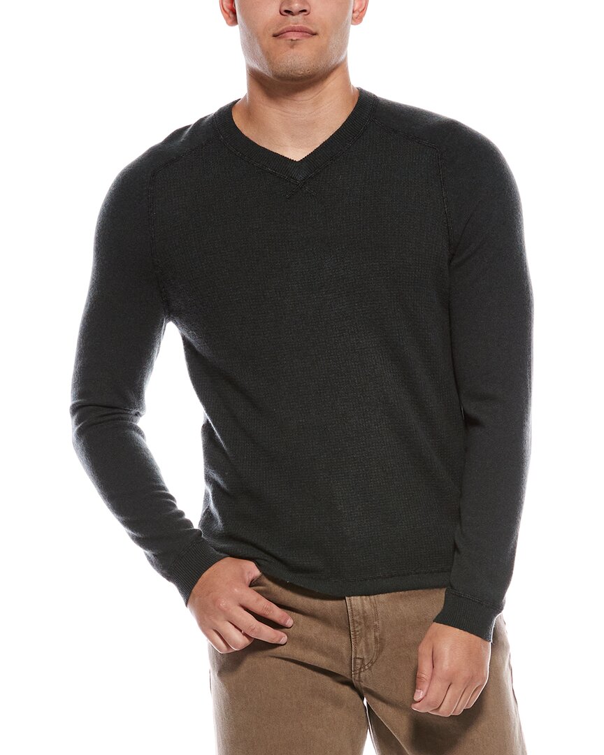 Autumn Cashmere Cashmere Thermal Crewneck Sweater In Gray