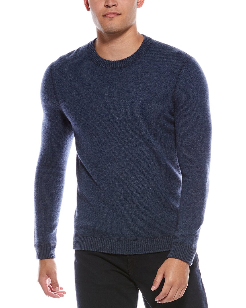 Autumn Cashmere Double Knit Cashmere Crewneck Sweater In Blue