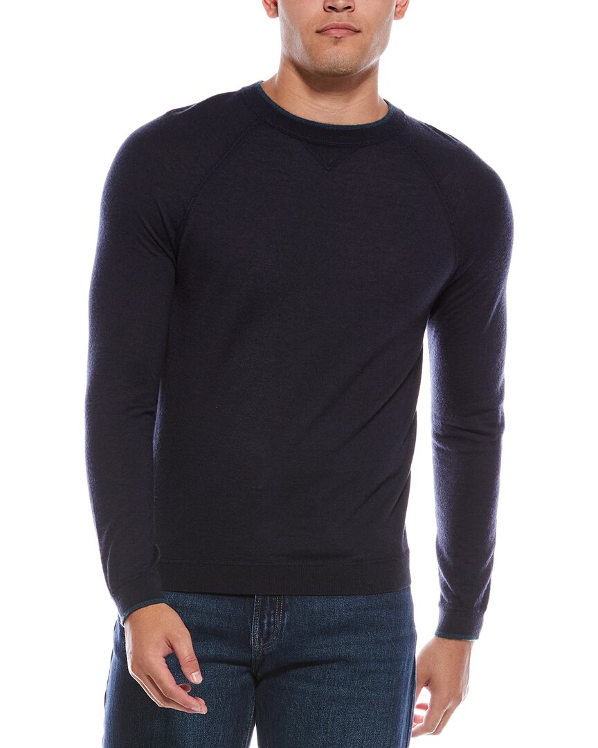 Autumn Cashmere Raglan Cashmere Crewneck Sweatshirt In Blue