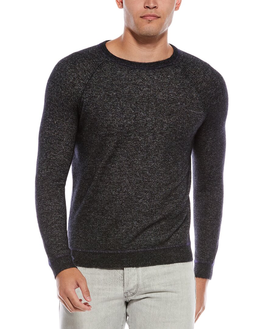 Autumn Cashmere Silk & Cashmere-blend Crewneck Sweater In Black