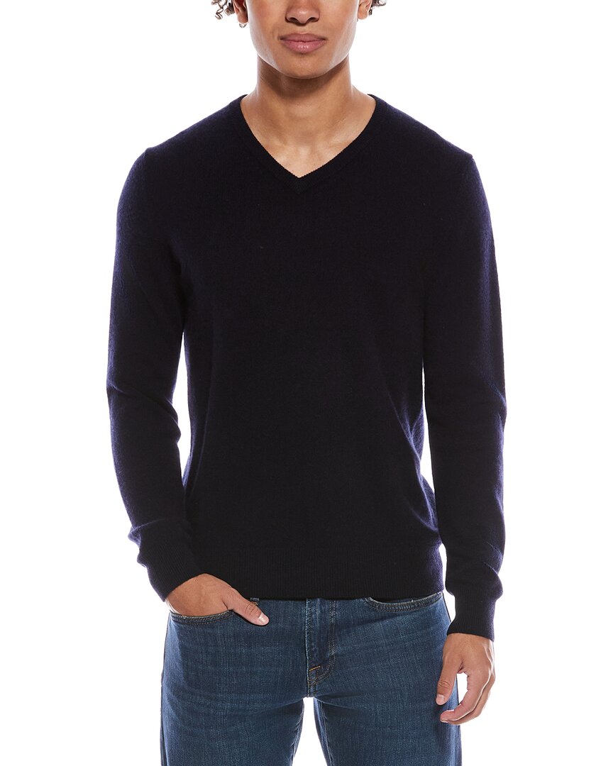 Phenix Cashmere V-neck Sweater In Blue