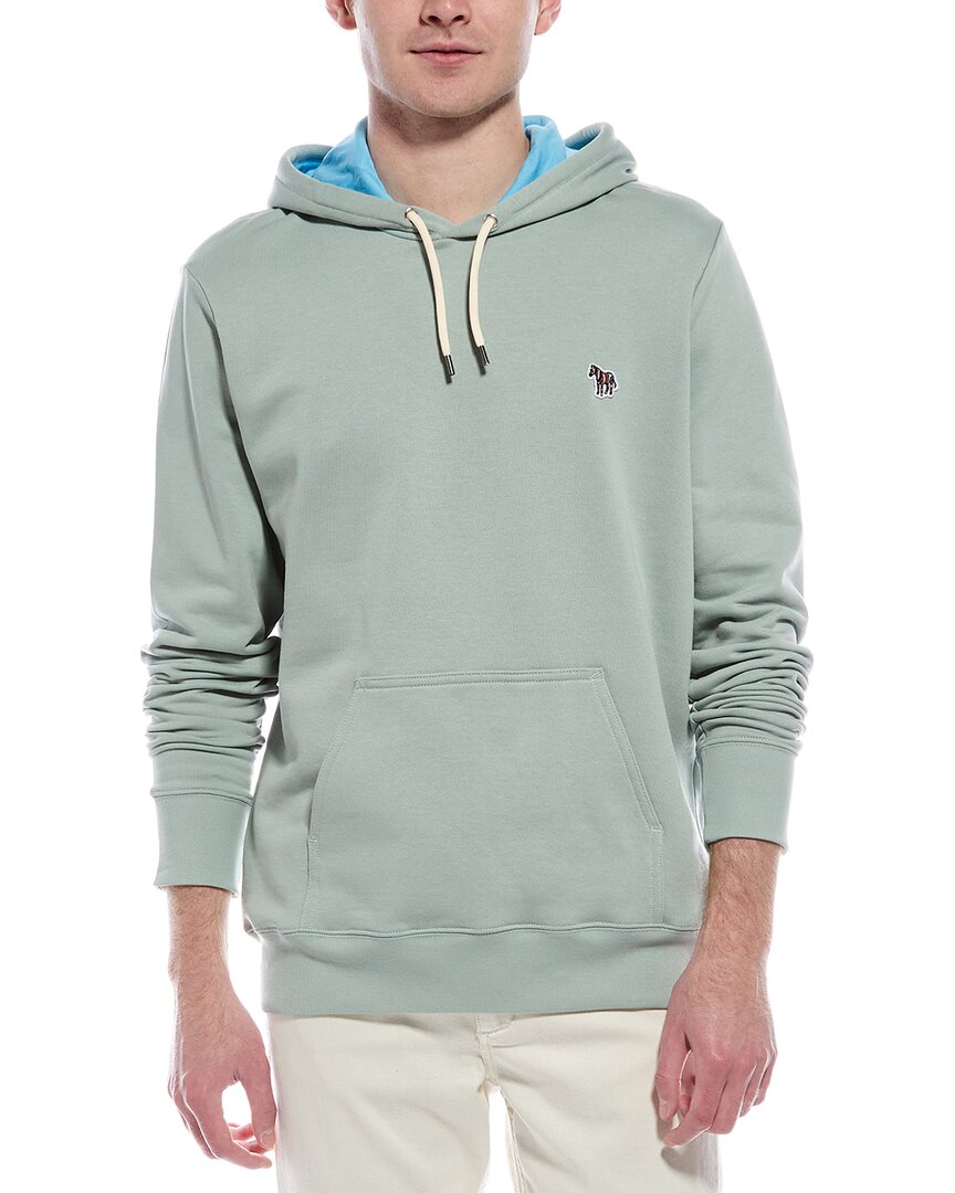 Ps By Paul Smith Regular Fit Hoodie In Green