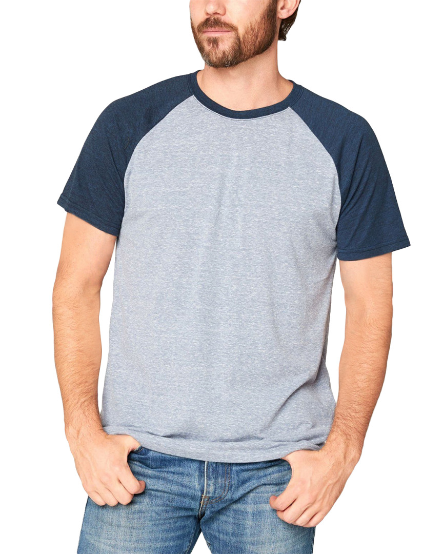 Image of Threads  Thought Triblend Colorblock Crewneck Shirt