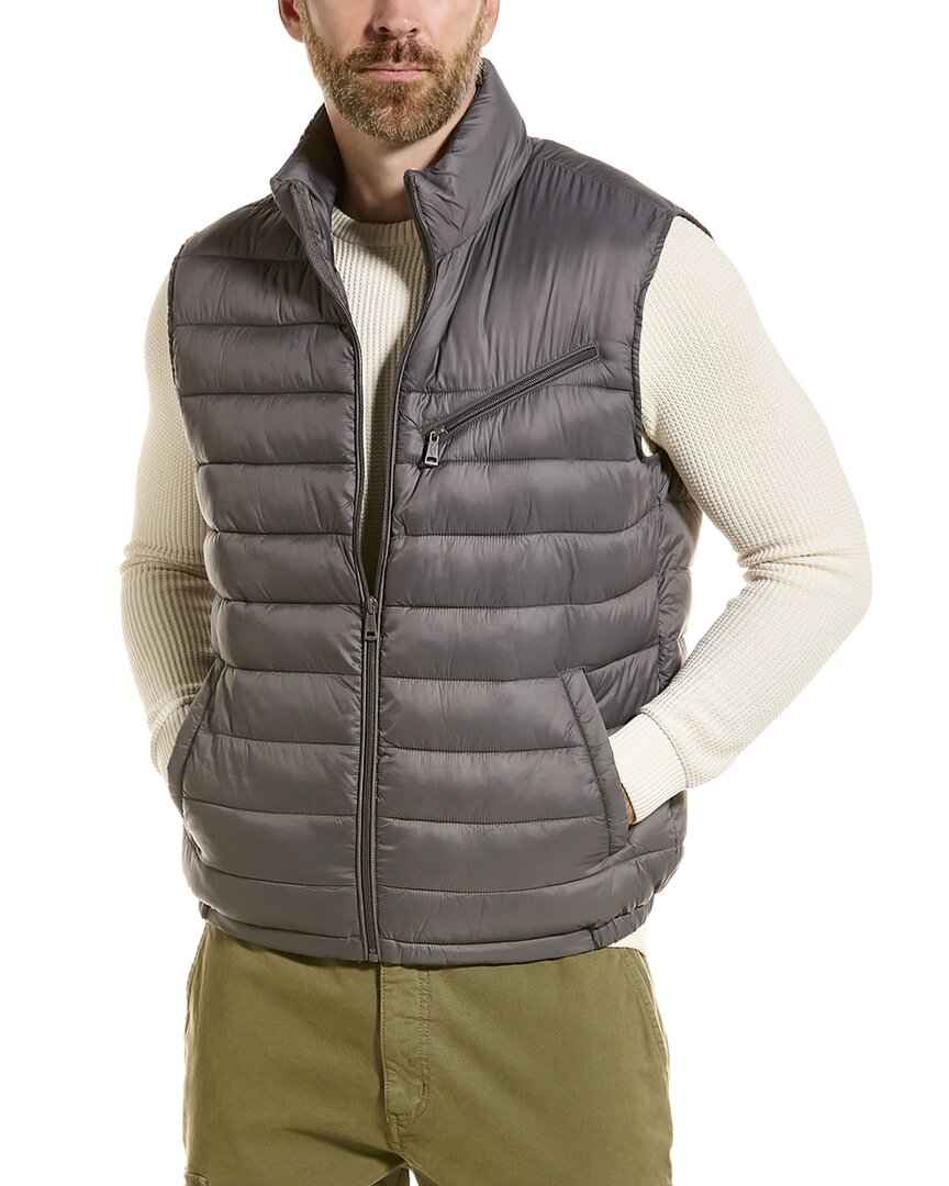 Cole Haan Signature Quilted Vest In Gray