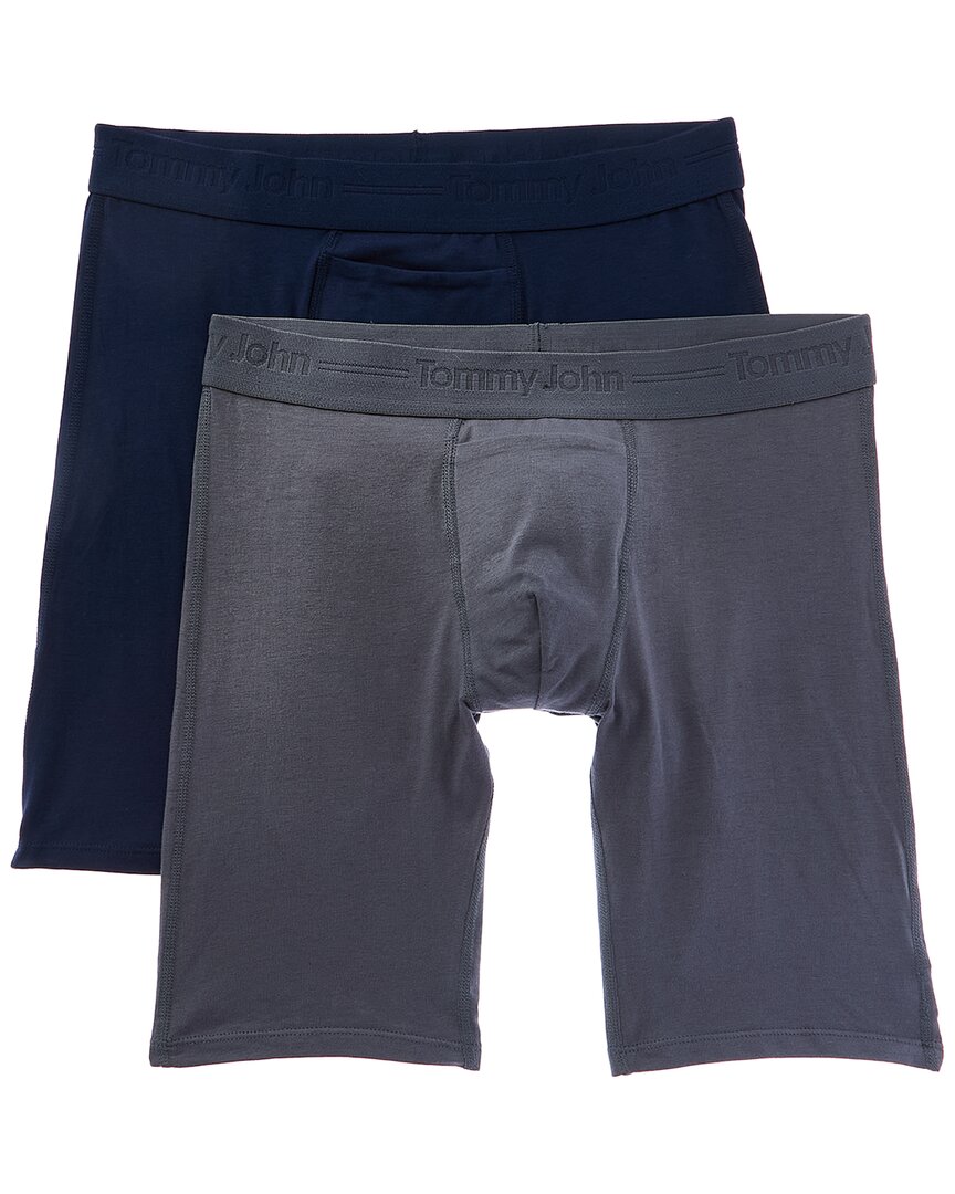 Tommy John 2pk Cotton Basics Boxer Brief In Blue