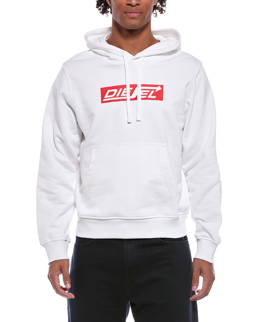 Diesel White Hoodie