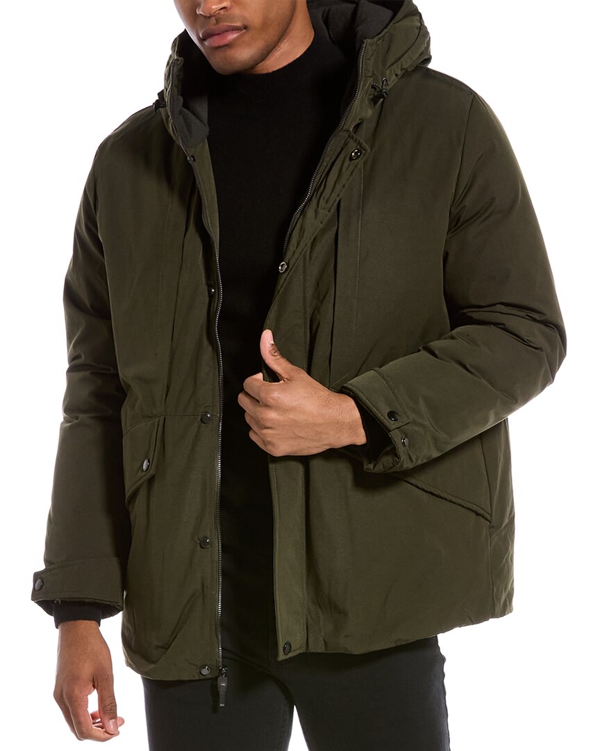 COLE HAAN HOODED PUFFER JACKET