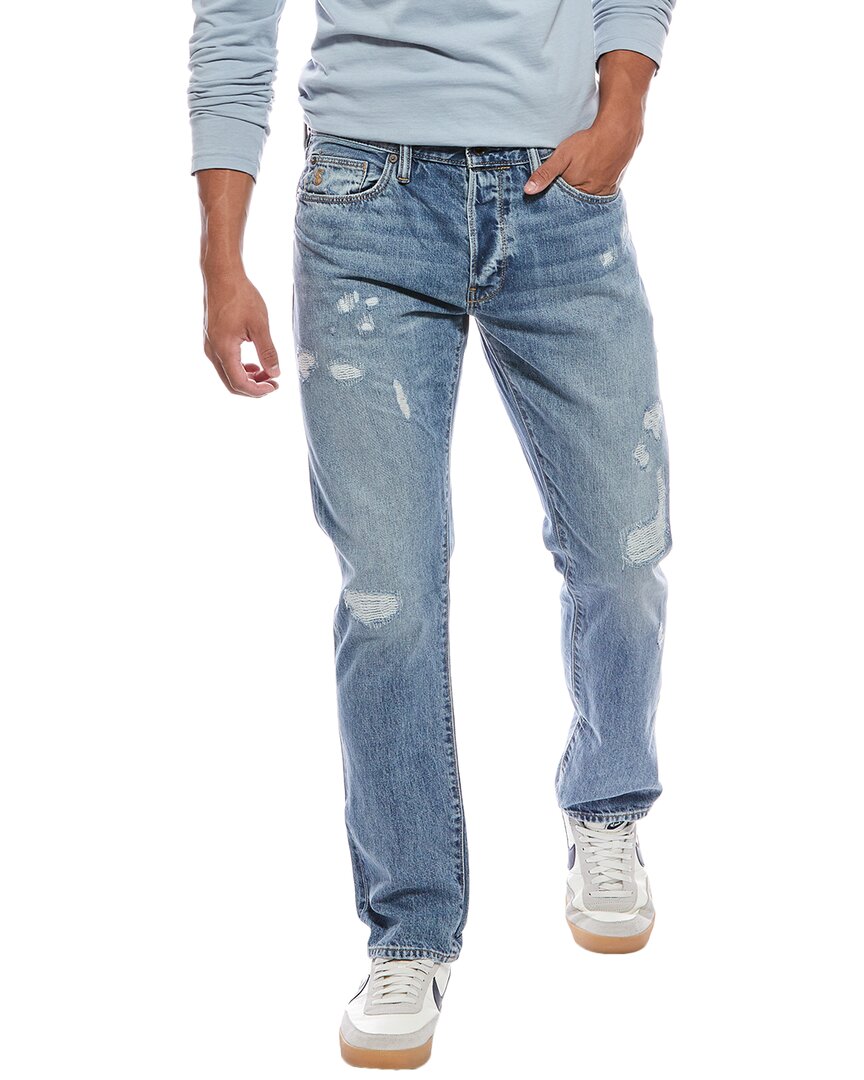 Todd Snyder Slim Fit Selvedge Darned Wash Jean In Blue