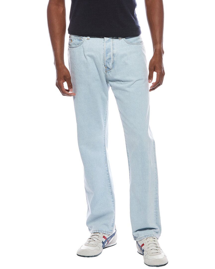 Todd Snyder Relaxed Fit Raw Selvedge Sun Faded Jean In Blue