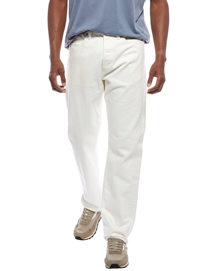 Todd Snyder Classic White Wash Straight Fit Jean In White