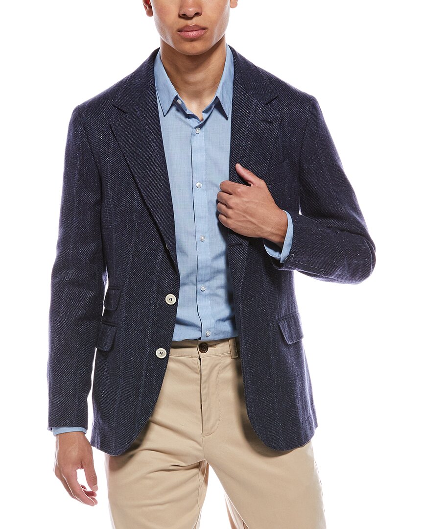 Brunello Cucinelli Linen, Silk, & Wool-blend Blazer