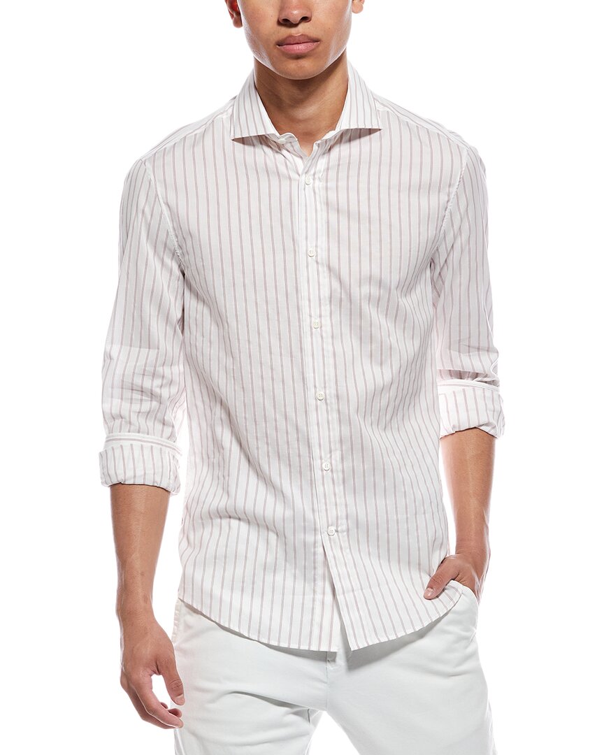 Brunello Cucinelli Slim Fit Shirt In White