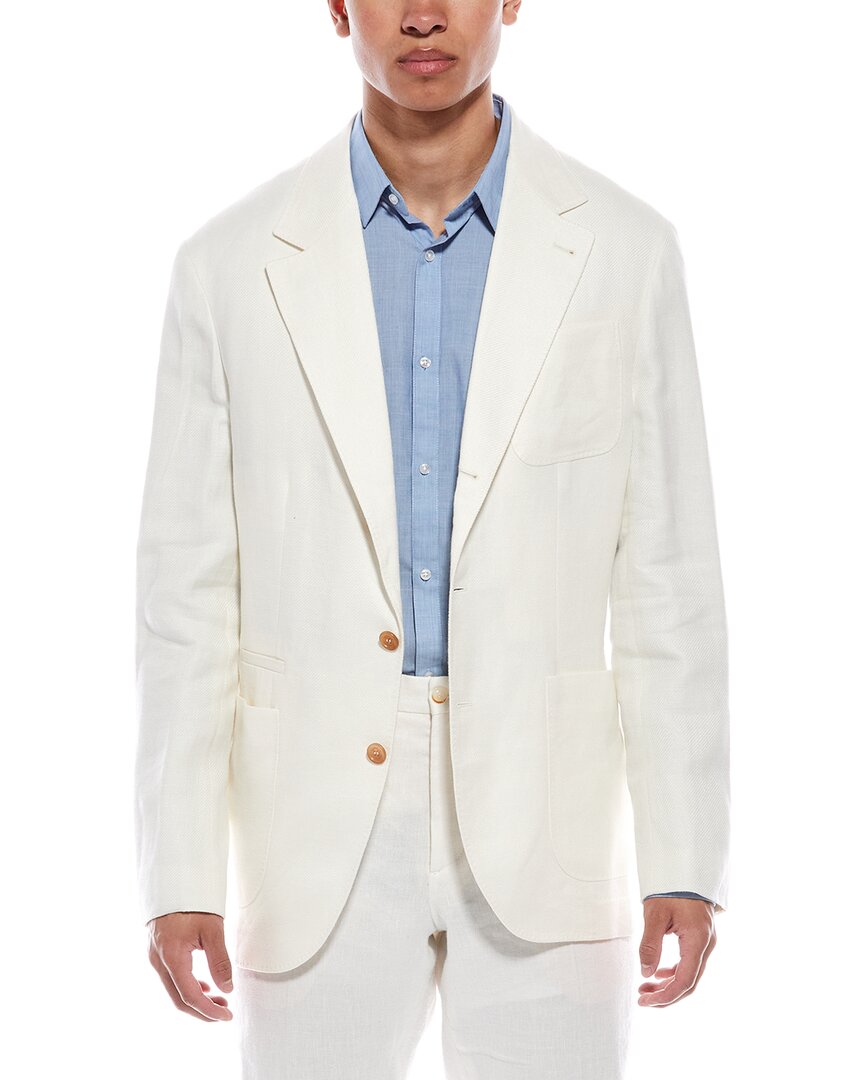 Brunello Cucinelli Linen & Wool-blend Blazer