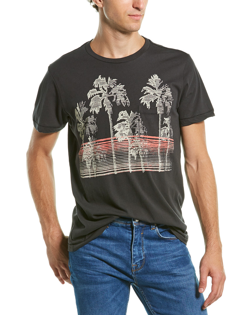 Image of Sol Angeles Pinstripe Palm Pocket T-Shirt