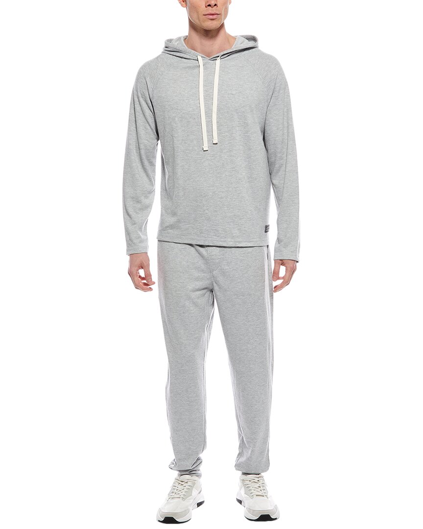 Eddie Bauer 2pc Hoodie Sweatshirt & Jogger Pant Set In Gray