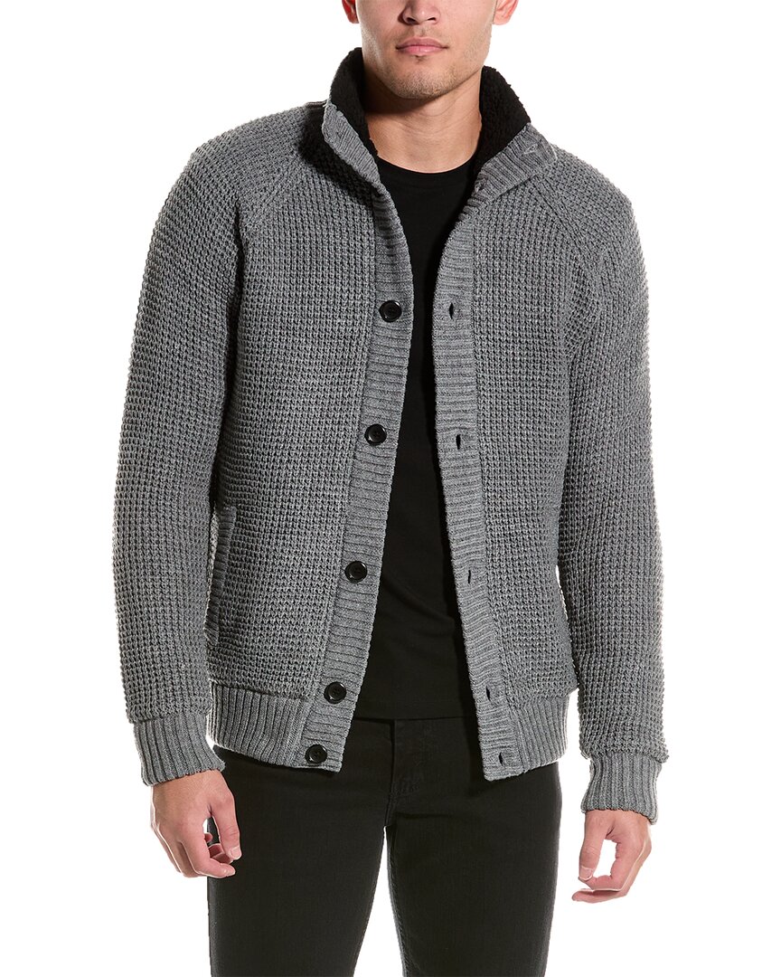 Sherpa lined cardigan outlet mens