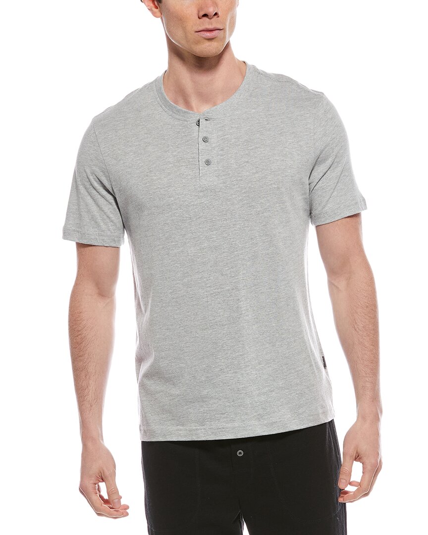 Eddie Bauer Jersey Lounge Henley Shirt In Gray