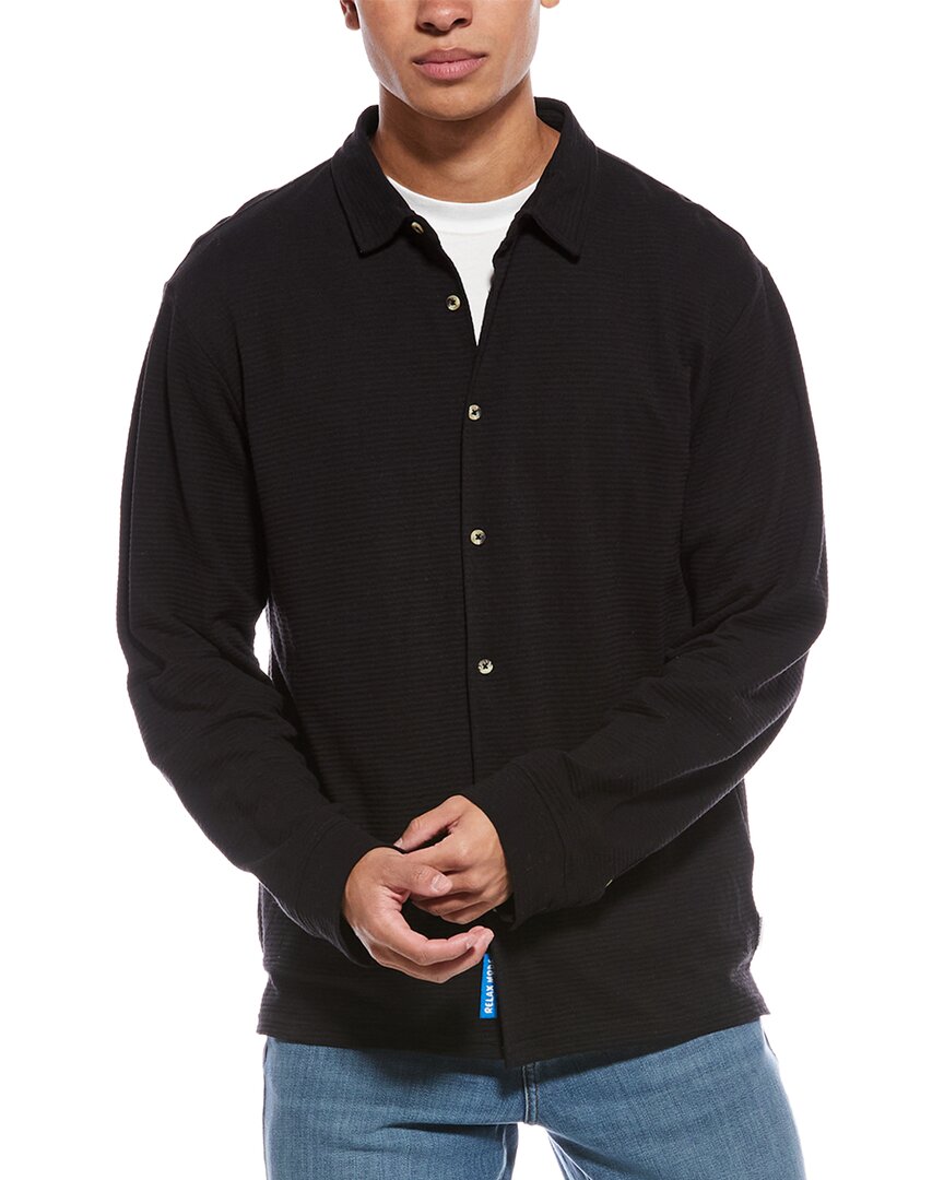 Sovereign Code Mick Woven Polo Shirt In Black