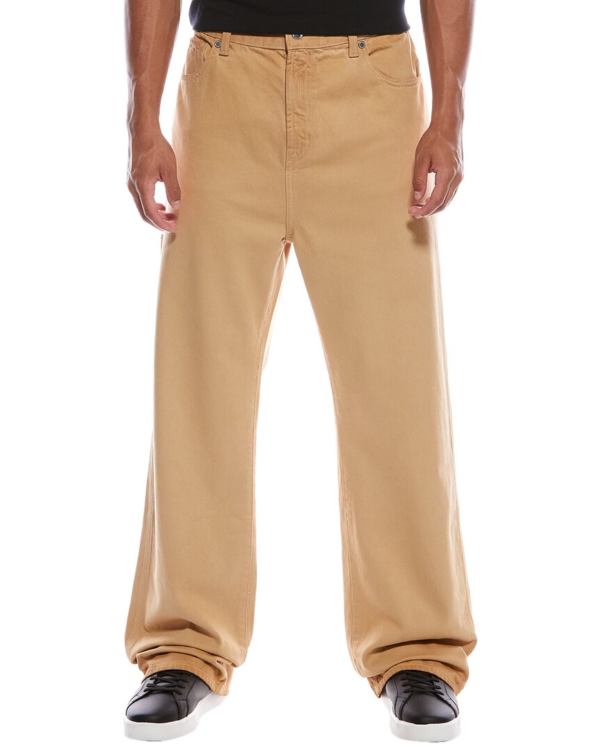7 For All Mankind Winter Desert Utility Wide Leg Jean In Neutral