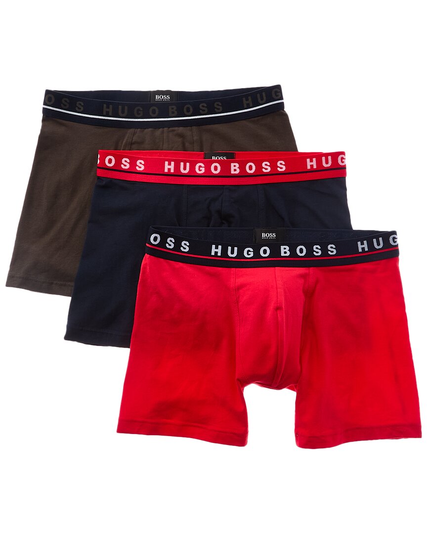 Hugo Boss 3pk Stretch Boxer Brief In Multi
