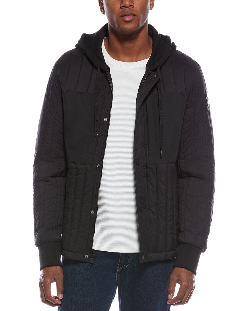 Pajar Carnelian Lightweight Vertical Channel Quilted Jacket In Black
