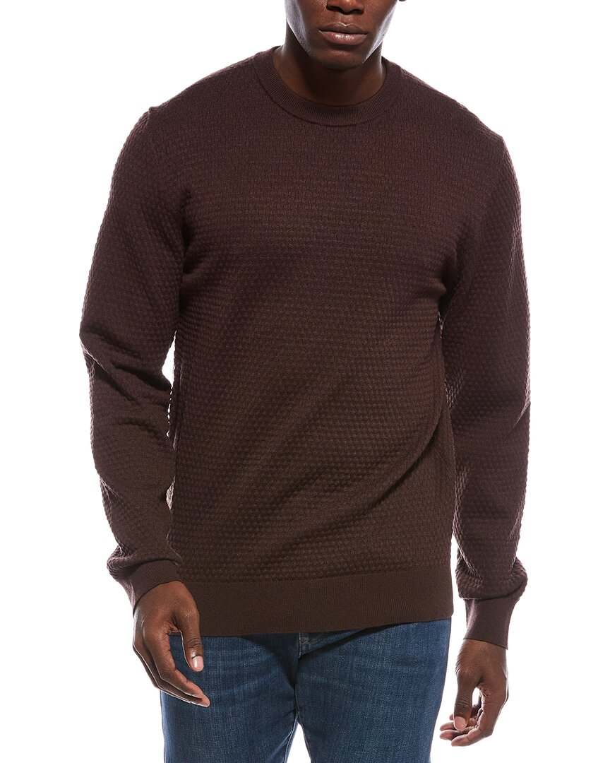 Slate & Stone Popcorn Stitch Sweater In Burgundy