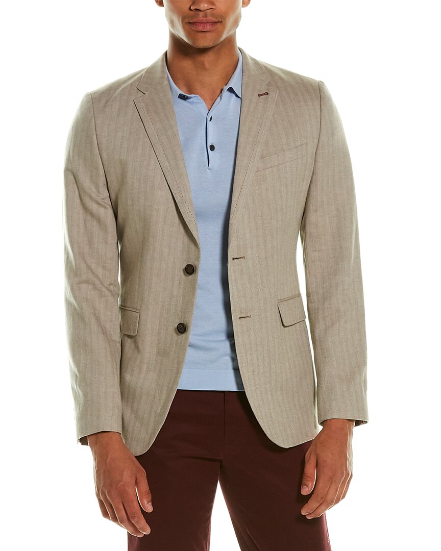 Ted baker linen outlet herringbone jacket